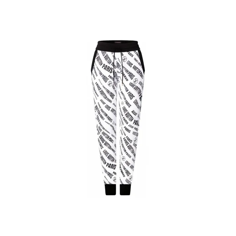 LOUIS VUITTON New Quarterly Products Of LV Knitted Sweatpants Women's White-0