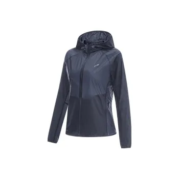 LINING Running Collection Sun Protection Clothing Women's Ebony Black Reflective Silver Print