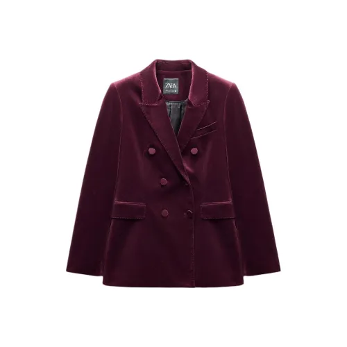 ZARA ZW Series Business Suit Women's Burgundy