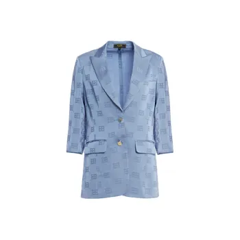 BESIONIA SS23 Business Suits Coats Women's Blue