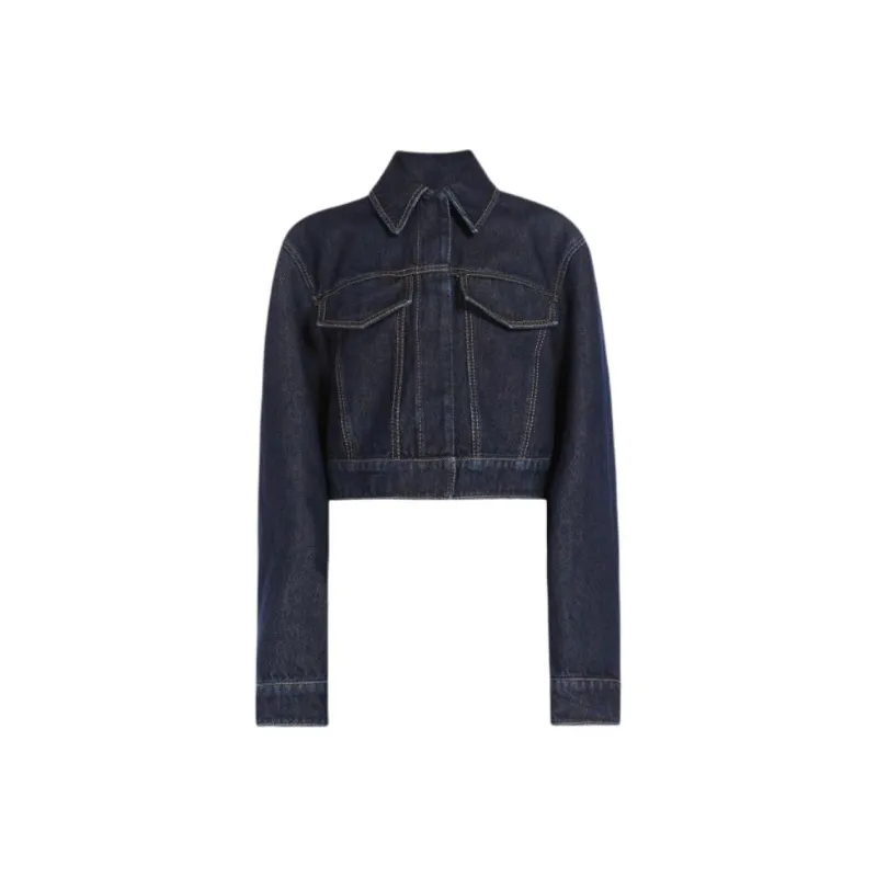 SportMax Bormio Cropped Denim Jacket-0
