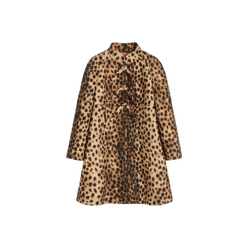 Valentino Jaguar Spots Leopard Printed Coat-0