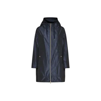 HERNO Zip Up Drawstring Long Coat