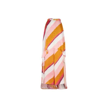 FENDI Diagonal stripe Maxi Dress