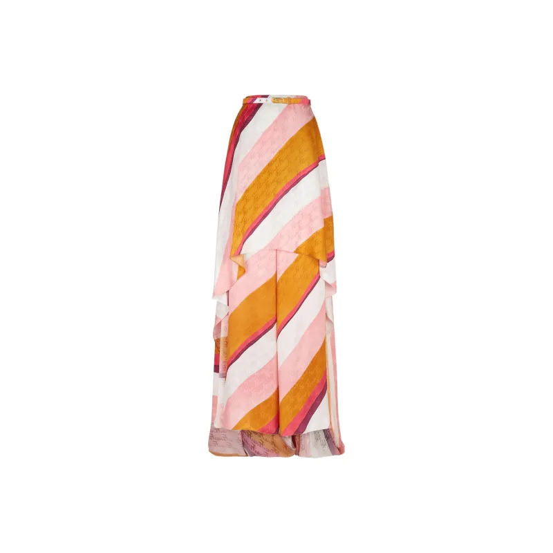 FENDI Diagonal stripe Maxi Dress-0