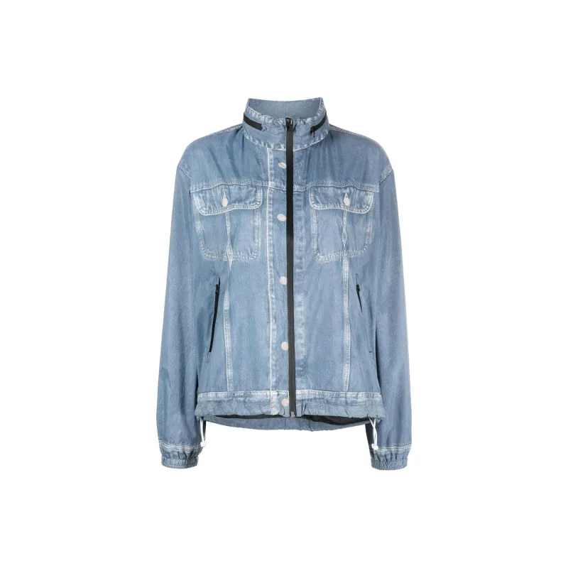 DIESEL Denim Jackets Women's Light Blue-0