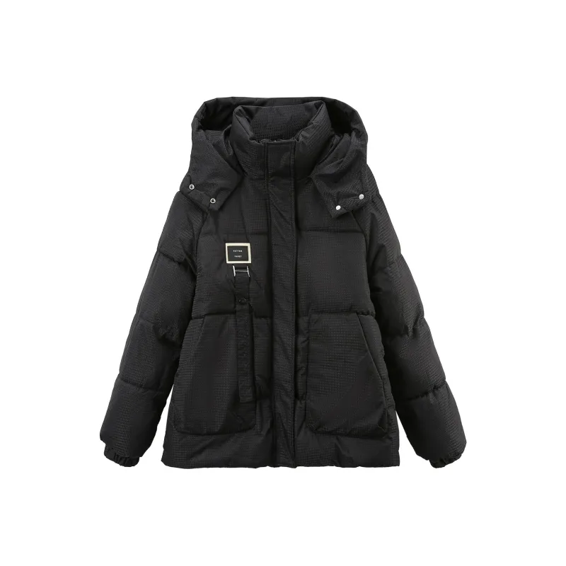 A Paradise For Awakening Puffer Jacket Women's Black-0