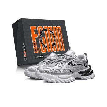 FCMM Anti Slip Wear Resistant Low Top Chunky Sneakers Men's Box Included