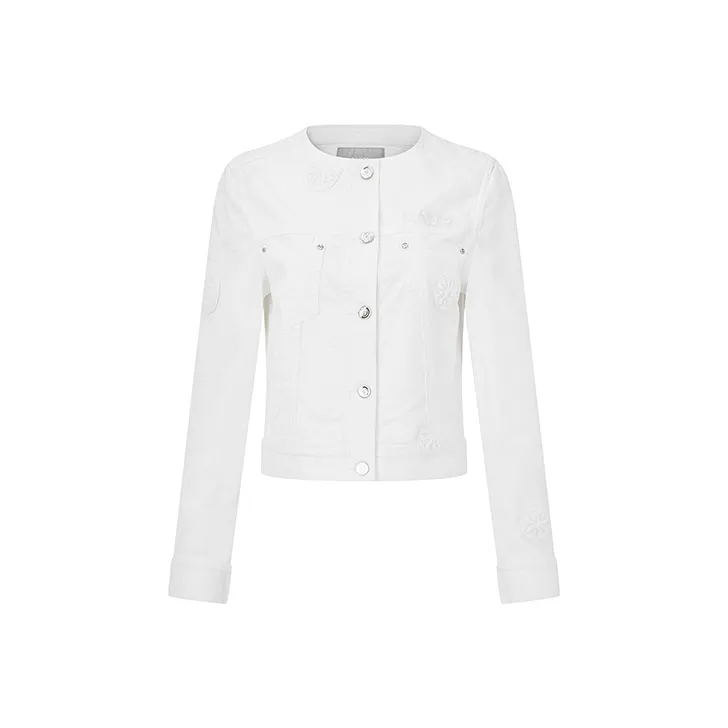 RARE Denim Jacket Women's White-0