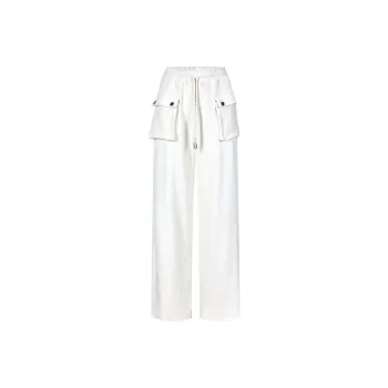 Girly Fancy Club Casual Pants Women's Milk White