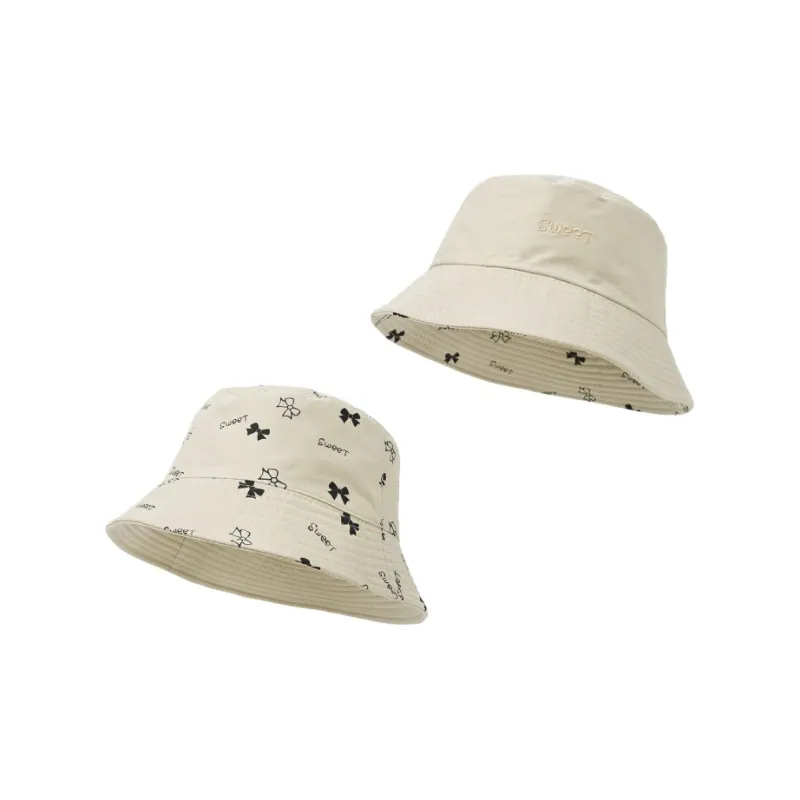 FREE RABBITⅡ Casual Versatile Sweet Style Bowknot UV Protection Bucket Hats Unisex-0