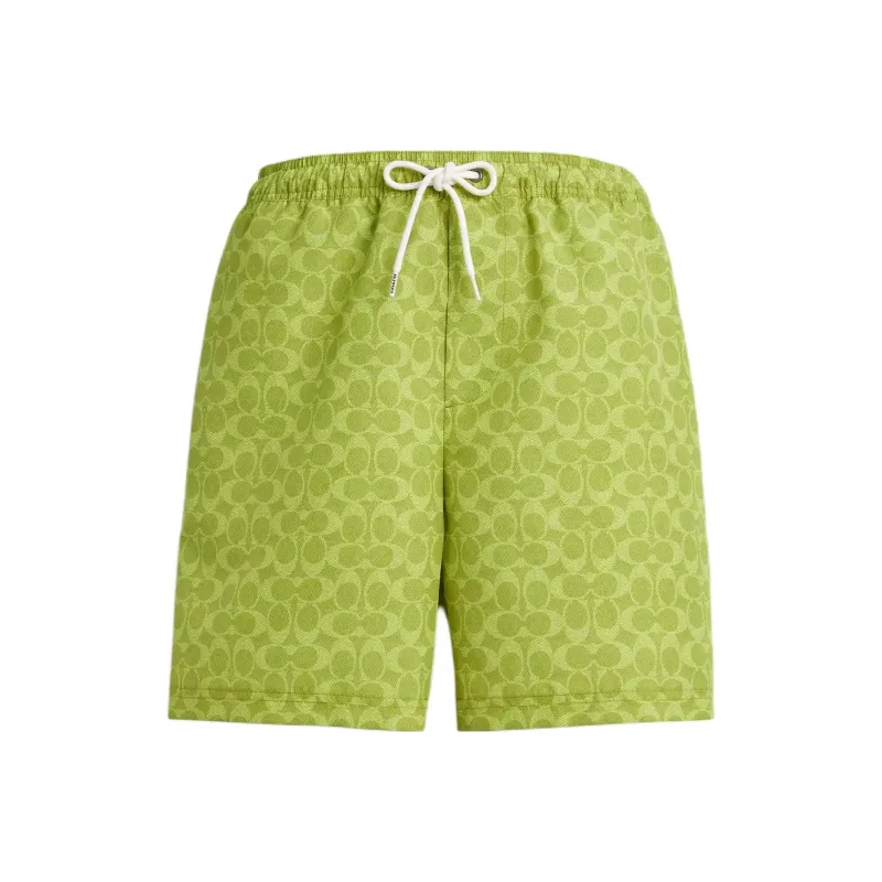 COACH SS25 Swimming Shorts Men's Green-0