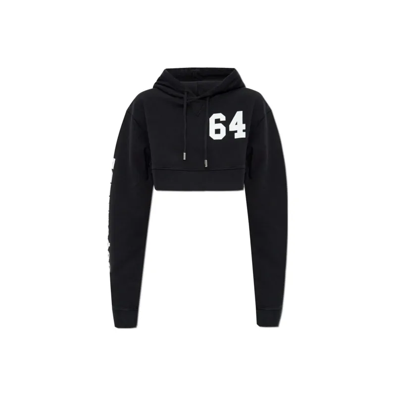 DSQUARED 2 Dyed Cool Cropped Fit Hoodie-0