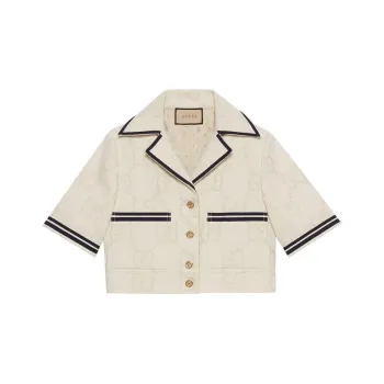 GUCCI Maxi GG Pattern Cropped Jacket