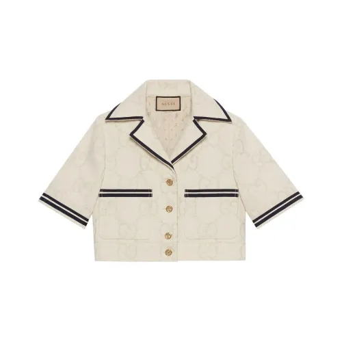 GUCCI Maxi GG Pattern Cropped Jacket