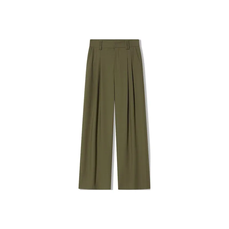 COVERINS Casual Pants Women's Olive Green-0