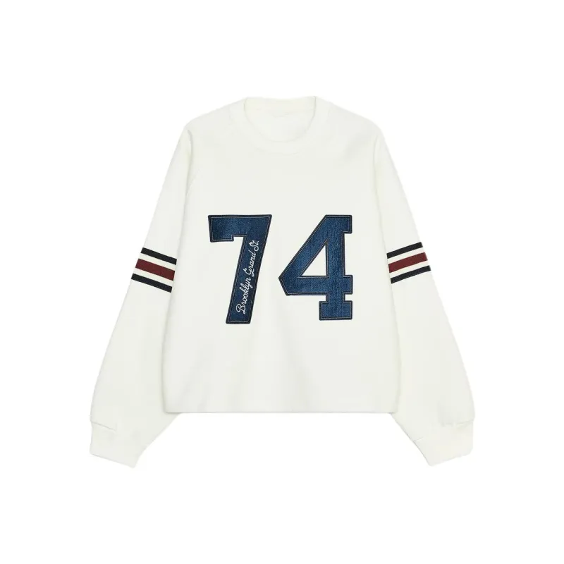 ZARA Sweatshirt Women's Raw White-0