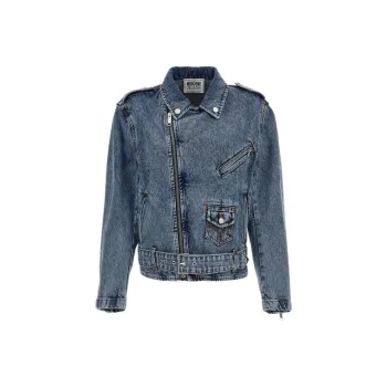 MOSCHINO Jeans Embellished Denim Jacket