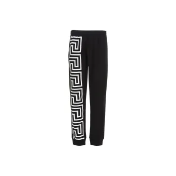 VERSACE Greca Sweatpants 'Black/White'