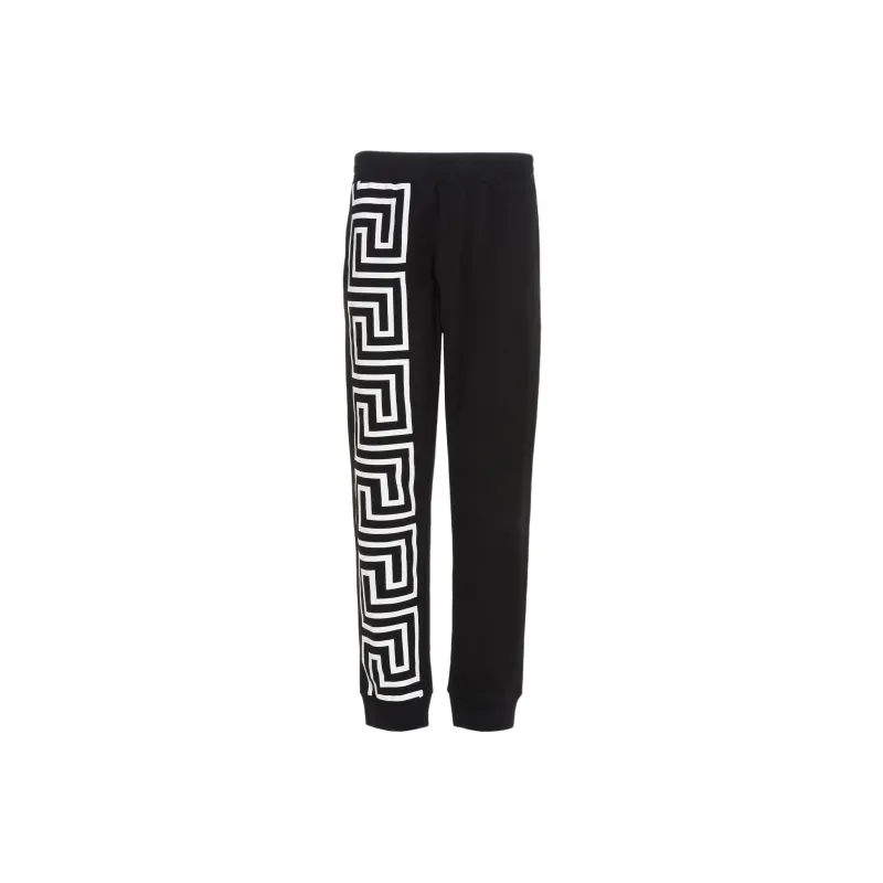 VERSACE Greca Sweatpants 'Black/White'-0