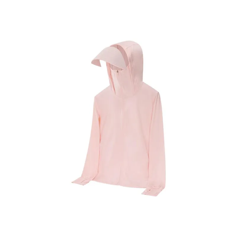 MIIOW UV Protection Stretch UV Protection Loose Fit Hooded Sun Protection Clothing Women's-30
