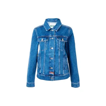 KENZO Denim Jackets Women's Blue