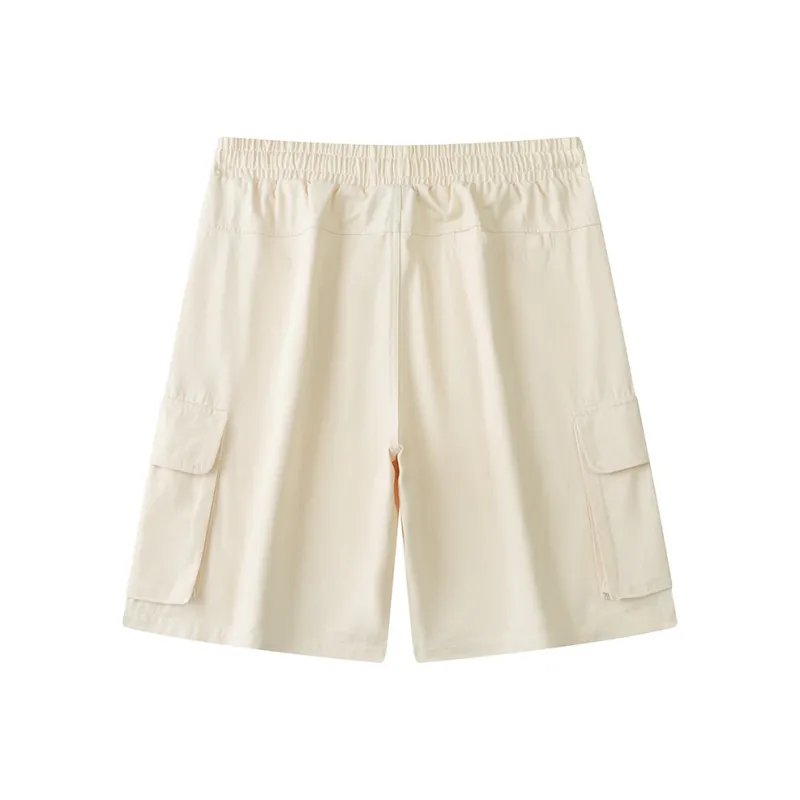 JIANWANG Casual Shorts Unisex Ivory-1