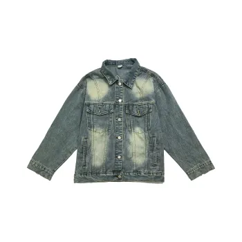 YINLEI Denim Jacket Unisex Blue