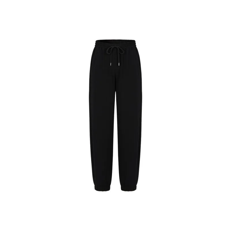 JZ. ANNAKRO Casual Pants Women's Plain Black-0
