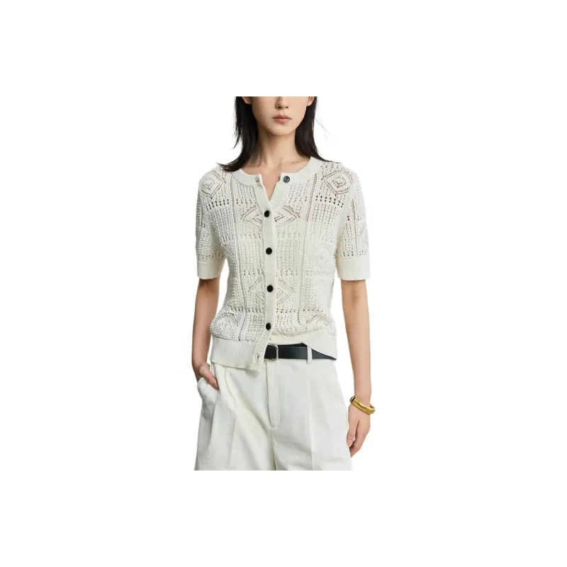 LILY Knitwear Women's 604 Ecru-0