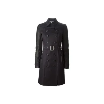 Burberry Trench Coats Women's Black