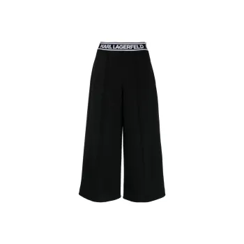 KARL LAGERFELD Logo-waistband Culottes