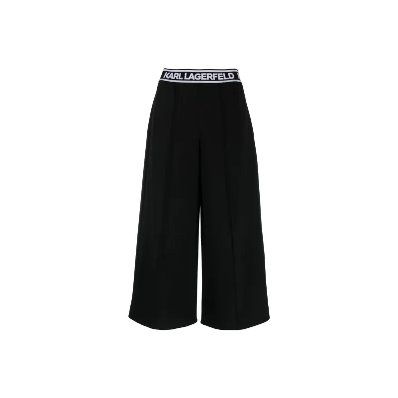KARL LAGERFELD Logo-waistband Culottes-0