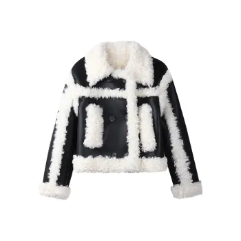 THE SEA LIFE Cropped Coat Women's Black Mage