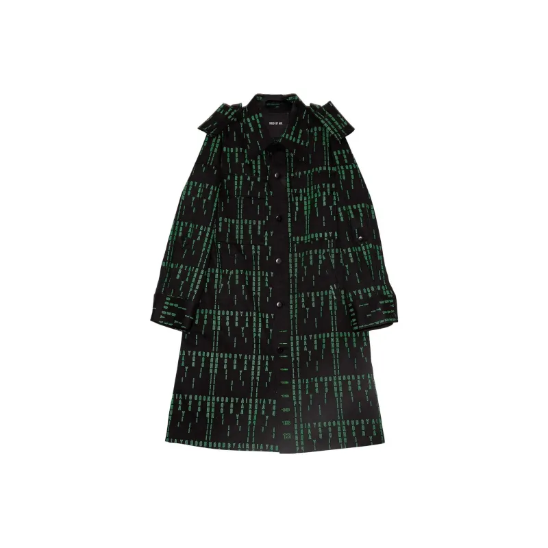 Hood By Air Trench Coats Women's Black-0
