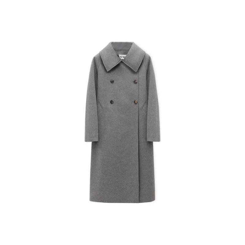 LOEWE Double Breasted Long Coat-0