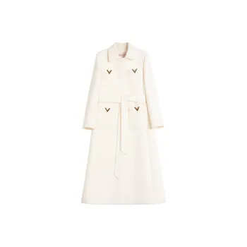 Valentino Drill Double breasted Coat