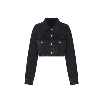 MO&CO Denim Jackets Women's Denim Black
