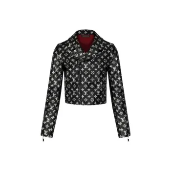 LOUIS VUITTON 10's Monogram Biker Jacket
