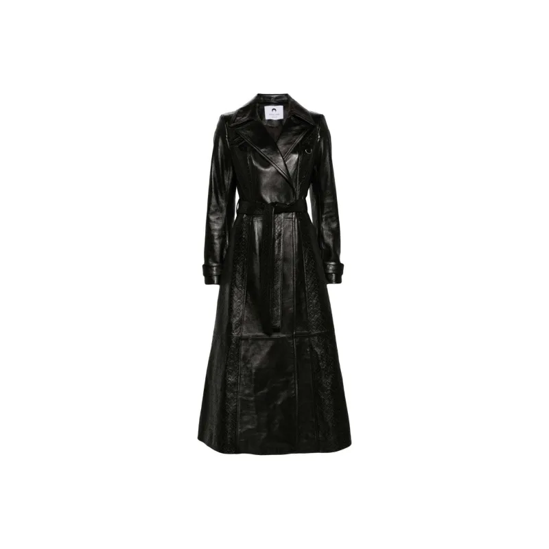 Marine Serre SS24 Leather Jacket Women's Black-0