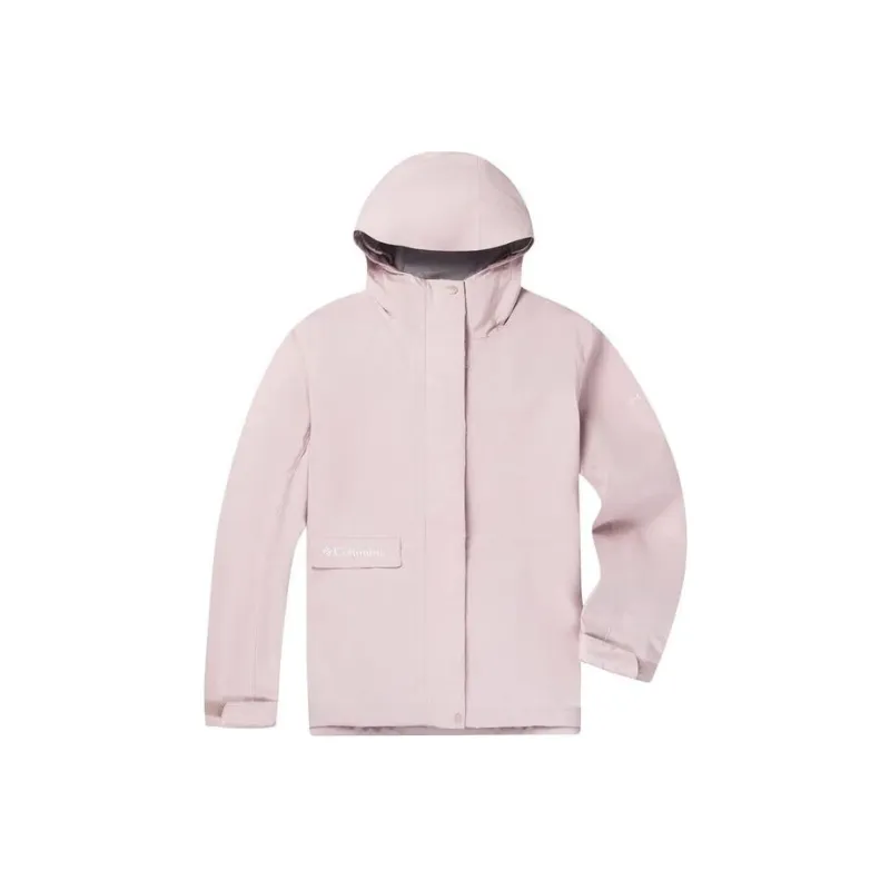 Columbia Waterproof And Windproof Windbreaker Jacket Women's Pink-0
