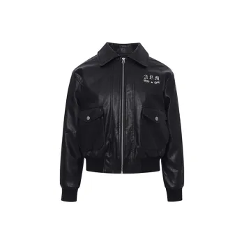 Ariseism Leather Jacket Women's Black