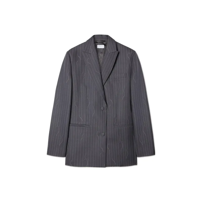 OFF-WHITE Pinstripe-pattern Blazer-0