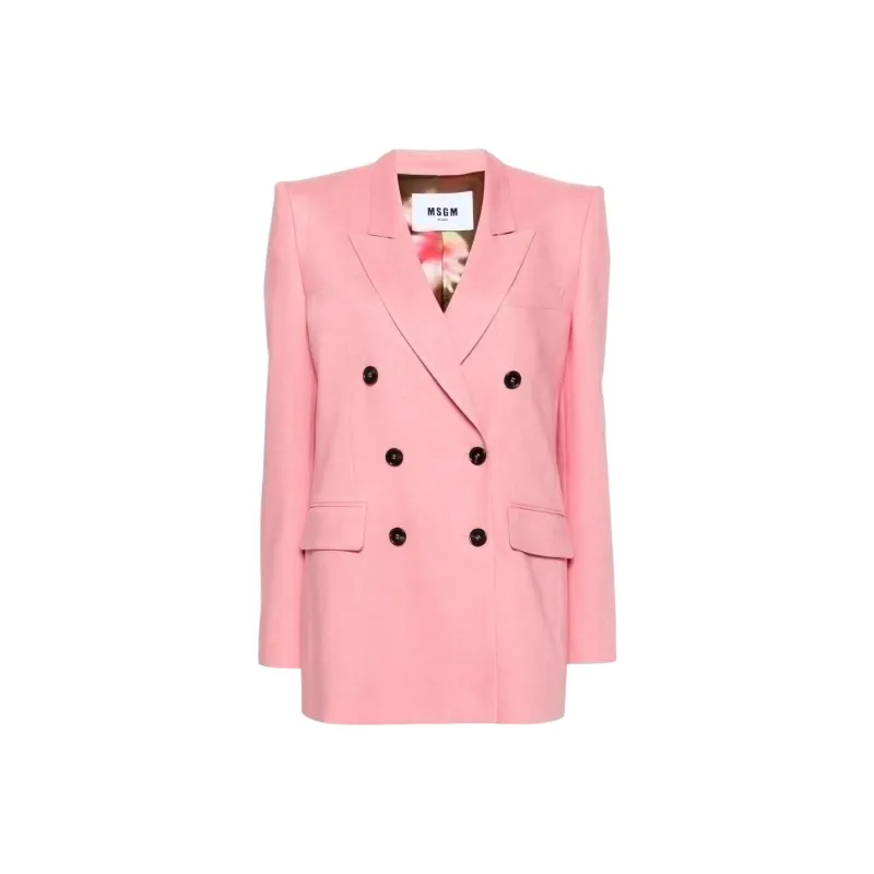 MSGM Double Breasted Tailored Blazer-0