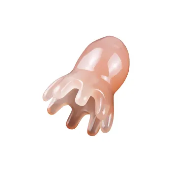 ZHENZI Octopus Massage Comb Head Acupressure Massager Gua Sha Comb Leather Acupoint Therapy Comb