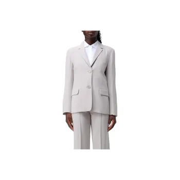 'S MAX MARA Business Suit Coat Women's Light Gray