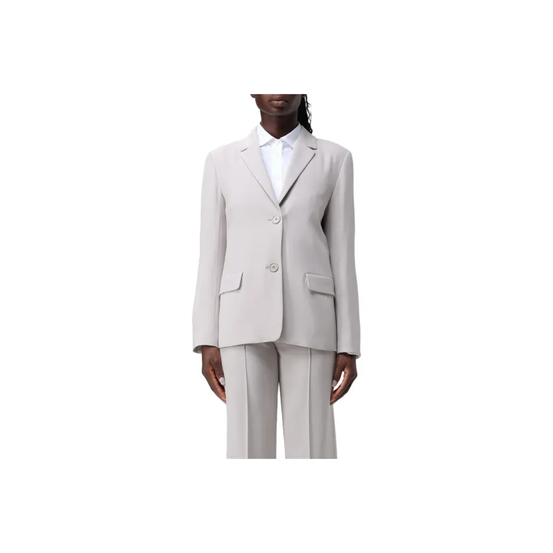 'S MAX MARA Business Suit Coat Women's Light Gray-0