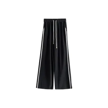 Lulupeach Casual Pants Women's Black Gray Color
