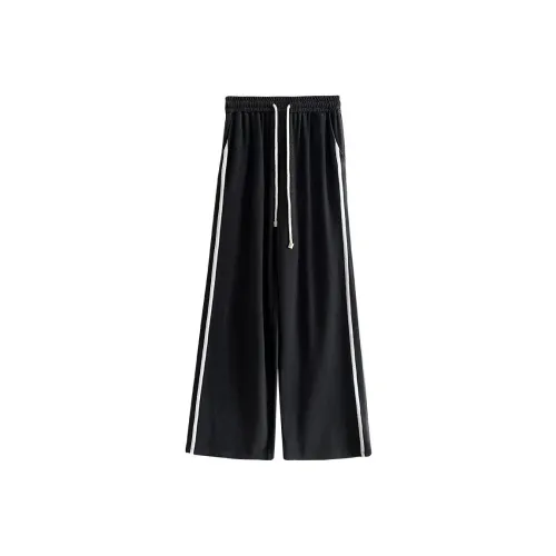 Lulupeach Casual Pants Women's Black Gray Color