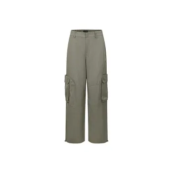 URBAN REVIVO Casual Pants Women's Khaki Gray